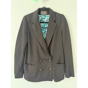 Proenza Schouler Black Wool Double-Breasted Blazer – Size 10 High end designer